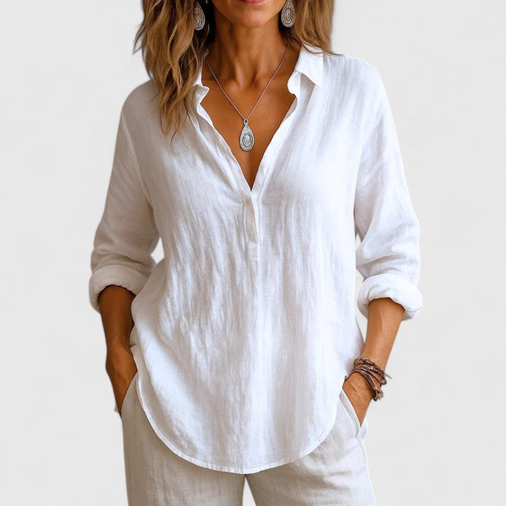 Franzina | Blusa de Lino Cómoda