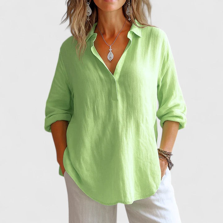 Franzina | Blusa de Lino Cómoda