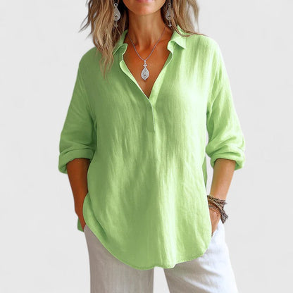 Franzina | Blusa de Lino Cómoda