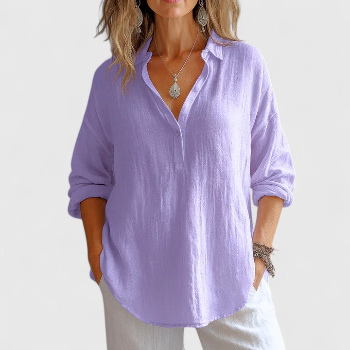 Franzina | Blusa de Lino Cómoda